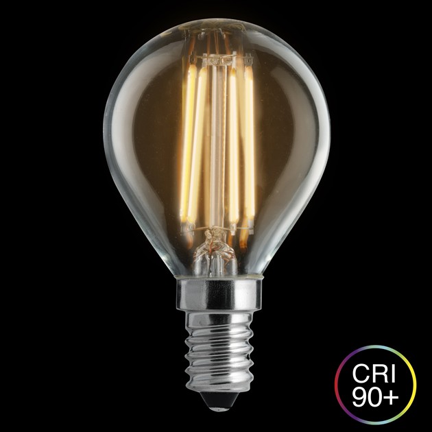 Klot klar E14 2,5W 2200-2700K dim to warm